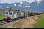 EDG Re 446 017 + Re 446 016 (ex. SOB) mit Güterzug Buchs SG - Herzogenbuchsee bei Buttikon am 8.3.2020