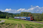 Re 450 114 am 23.09.2017 bei Lottstetten. 