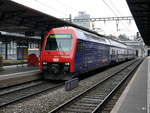 SBB - 450 052-6 im Bahnhof Aarau am 27.01.2018