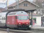 SBB - 460 020-1 im Bahnhof Sissach am 07.04.2013