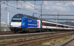 Am 7.5.2016 durchfuhr die zurzeit neuste Gottardo 2016 Werbelok Muttenz.