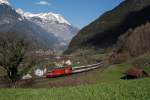 460 067 mit EC 111 - nach Venedig - in Erstfeld (26.03.2007)