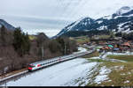 Extrazug Bern - Zweisimmen mit Re 460 056 und EW-IV-Pendel mit Modul zur Anreise ins JuSkiLa am 2.