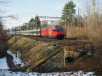 Re 460 029-2 mit IR nach Brig kurz nach der Abfahrt in Lausanne.