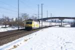 Re 460 028-4 fhrt mit dem IC 726 am 15.2.09 von Bassersdorf Richtung Zrich Flughafen.