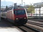 SBB - 460 018-5 in Sierre am 18.03.2011