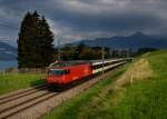 Re 460 089 mit einem IC nach Basel am 30.08.2013 bei Einigen.