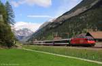 Re460 039 mit IR2165 am 11.05.2013 bei Ambri-Piotta