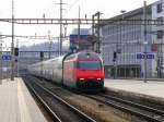 SBB - 460 039-1 mit IC bei der durchfahrt in Olten am 07.03.2015