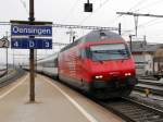 SBB - 460 071-4 vor RE Biel - Konstanz bei der einfahrt im Bahnhof Oensingen am 25.03.2015