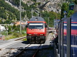 SBB - 460 075-5 mit IC nach Basel bei der einfahrt im Bahnhof Interlaken West am 14.08.2016