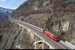 Aufgrund eines Wassereinbruchs im Lötschberg-Basistunnel mit folgender Teilsperre verkehren zurzeit vermehrt Züge via Bergstrecke.