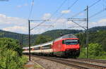 Re 460 096-1 mit dem IR 2075 (Basel SBB-Zürich Flughafen) bei Zeihen 23.6.20