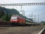 Re 460 003-7 mit IR Bern-Schaffhausen bei Aarau am 19.07.2007