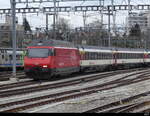 SBB - 460 114-2 im Bahnhofsareal von Bern am 04.02.2023