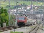 460 112-6 ist auch mit einem IC-Dosto an Chur Wiesental vorbeigefahren Richtung Hbf. (24.05.2008)