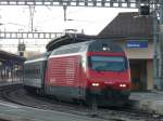 SBB - 460 052-4 vor IR im Bahnhof Genf am 11.12.2009