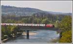 IC Dosto mit Re 460 auf der Aarebrcke bei Aarburg an der Strecke Rothrist - Olten. (15.04.2011)