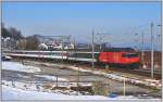 IR1767 mit Re 460 017-7 zwischen Wdenswil und Richterswil. (19.02.2013)