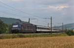 Am 25.Juli 2013 schob Werbelok - SBB RailAway der Baureihe 460 zwischen Tecknau und Sissach einen Schnellzug nach Basel SBB.