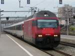 SBB - 460 060-7 mit IR bei der durchfahrt in Renens am 11.01.2014