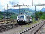 SBB - 460 105-0 vor IR bei der einfahrt in den Bahnhof Arth-Goldau am 29.05.2014