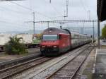 SBB - 460 065-6 vor IC bei der durchfahrt in Gwatt am 10.10.2014