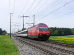 SBB - 460 014-4 mit RE unterwegs bei Lyssach am 30.04.2016