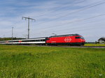 SBB - 460 081-3 mit RE unterwegs bei Lyssach am 30.04.2016