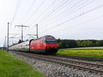 SBB - 460 095-6 mit IC unterwegs bei Lyssach am 30.04.2016