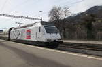 Re460 044-1  Gotthardo  mit einem Dosto nach Zürich.Landquart 08.03.17