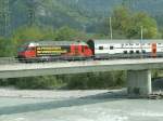  125 Jahre Gotthardbahn  Re 460 mit einem IR Dosto nach Basel bei Bad Ragaz.24.04.07