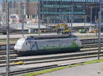 BLS - 465 008-1 abgestellt im Güterbahnhof von Muttenz am 26.03.2017 