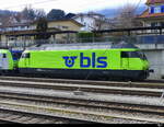 BLS - Lok 465 006-2 abgestellt im Bhf.