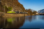 BLS Re 465 018 / Interlaken Ost, 13. Januar 2024<br>
GoldenPass Express Interlaken Ost - Zweisimmen - Montreux