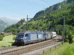 Re 465 007-3 und Re 465 017-2 am 11.6.05 in Blausee-Mitholz