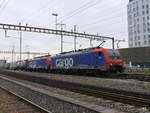 SBB - 474 003-5 mit 474 017-1 vor Güterzug unterwegs in Prattelen am 20.11.2017