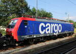 SBB Cargo Re 474 013 (91 85 4474 013-0 CH-SBBC) als Tfzf 99422 von Dessau nach Basel, am 30.06.2022 beim Übernachtungshalt in Eisenach.