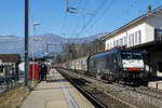  „Novelis-Zug“ 68740 Sierre-Göttingen bespannt mit der ES 64 F4 - 113, 189-113 anlässlich der Bahnhofsdurchfahrt Solothurn-West vom 14.