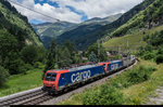 Re 474 in Doppeltraktion gehören auf der Gotthardlinie nicht zum gewohnten Bild.