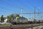 Siemens Vectron der BLS 475 407-3 durchfährt den Bahnhof Pratteln.