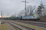 Siemens Vectron 475 404-0 der BLS fährt am 09.03.2024 Richtung Rheinfelden.