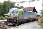 475-401, vermutlich auf Testfahrt. Die Lok kam auf der Lötschbergrampe am 28.7.2016 gegen 16.10Uhr in Lalden an und fuhr dann zurück Richtung Hohtenn.