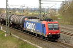 Am 04.04.2017 kam die 482 036-1 von der HSL Logistik (SBB Cargo) aus Richtung Salzwedel nach Stendal .