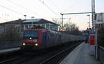 482 011-4 von ChemOil  kommt aus Richtung Aachen-West mit einem Containerzug aus Genk-Zuid Haven(B) nach Novara(I) und fährt durch Aachen-Schanz in Richtung