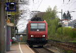 482 021-3 von SBB-Cargo kommt als Lokzug aus Mönchengladbach-Hbf nach Aachen-West  und fährt die Kohlscheider-Rampe hoch aus Richtung Herzogenrath und fährt durch Kohlscheid in Richtung