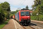 Am 28.08.2015 fuhr Re 482 012-2  ChemOil  mit einem Containerzug (Hamburg Waltershof - Regensburg Ost) durch den Haltepunkt von Etterzhausen in Richtung Regensburg.