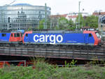 482 034-6 der SBB Cargo mit 421 397-1 im Schlepptau.