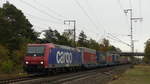 482 032 verlässt mit einem Güterzug den Darmstädter Knoten auf die Rhein-Main Bahn gen Westen.
