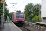 482 018-9 von der SBB-Cargo kommt als Lokzug aus Aachen-West nach Köln-Eifeltor aus Richtung Aachen-West und fährt durch Aachen-Schanz in Richtung